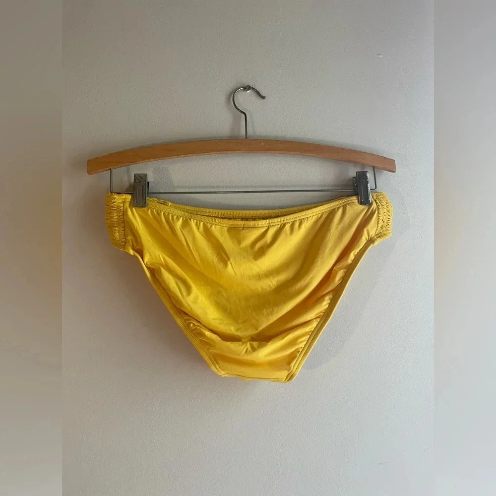 Carmen Marc Valvo Yellow Swimsuit Bottoms